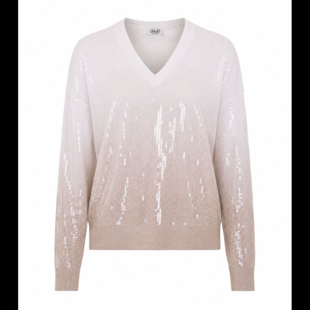 Liu Jo Women Gradient Sweater With Sequines